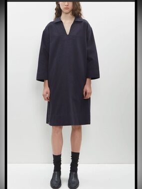 New MHL Patch Pocket Smock Dress Navy